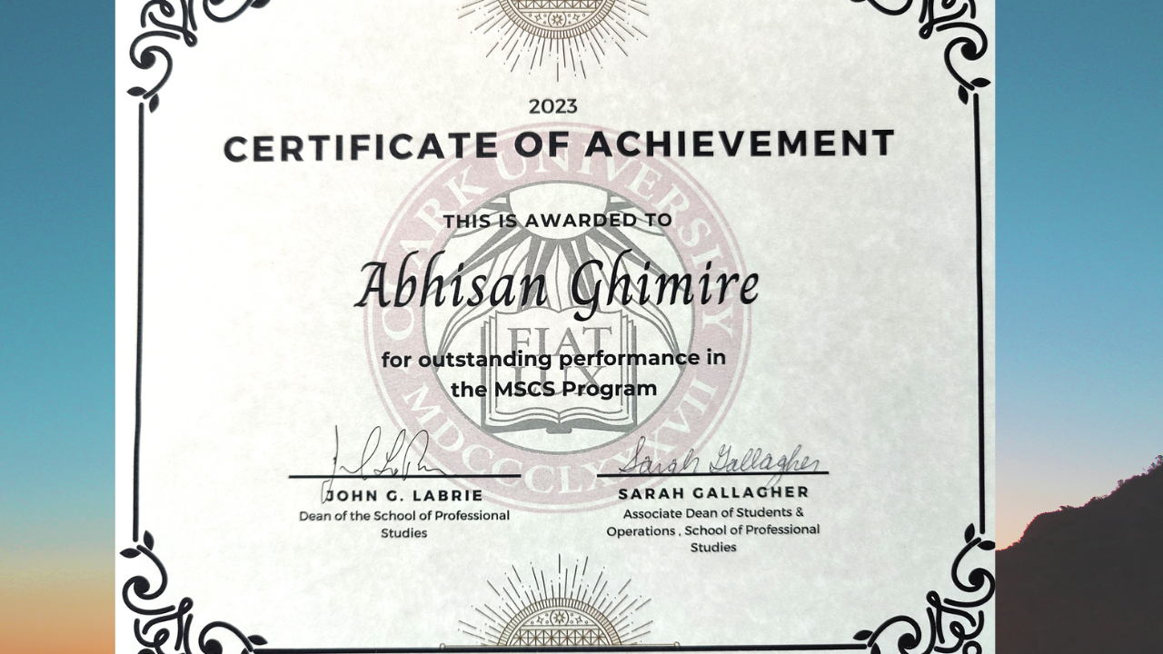 Masters Achievement